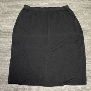 New York & Company Solid Black Knee Length Skirt - Women’s Size S